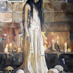 Koyu Tonlu Zarif Kompozisyon - Yağlı Boya Tablo